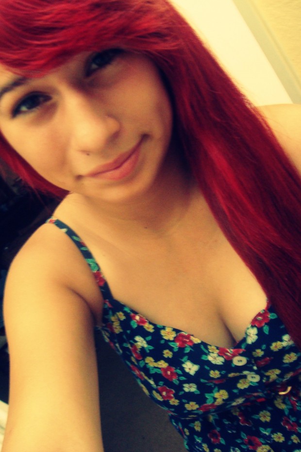 New red hair.