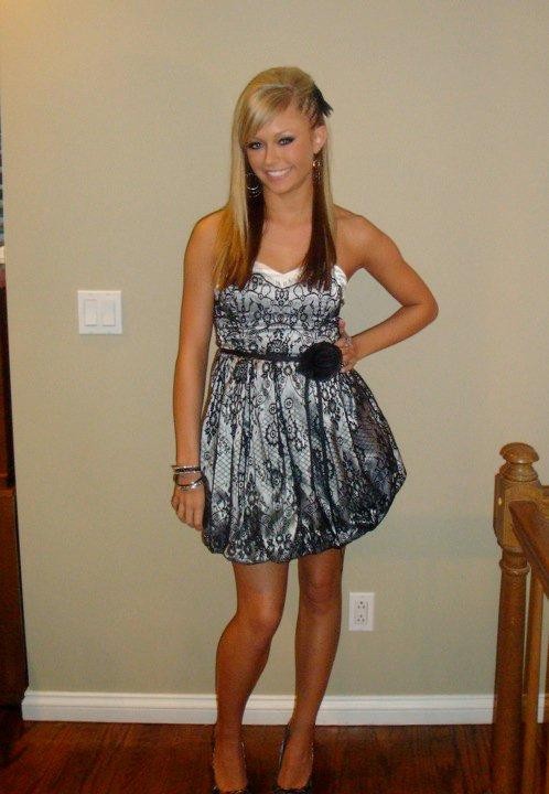 Senior year homecoming dress. 