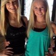 Cute blonde teen twins